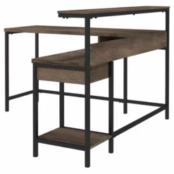 Ashley Furniture Arlenbry Engineered Wood L-Desk With Storage In Gray -CYMAX Sales 2266753 2 L