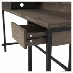 Ashley Furniture Arlenbry Engineered Wood L-Desk With Storage In Gray -CYMAX Sales 2266753 4 L