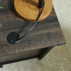 Sauder Steel River Double Pedestal Engineered Wood Executive Desk In Carbon Oak -CYMAX Sales 2266948 9 L