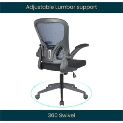 LeisureMod Newton Modern Mesh Office Swivel Chair In Royal Blue -CYMAX Sales 2266960 10 L