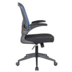 LeisureMod Newton Modern Mesh Office Swivel Chair In Royal Blue -CYMAX Sales 2266960 3 L