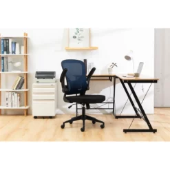 LeisureMod Newton Modern Mesh Office Swivel Chair In Royal Blue -CYMAX Sales 2266960 4 L