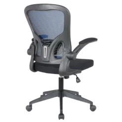 LeisureMod Newton Modern Mesh Office Swivel Chair In Royal Blue -CYMAX Sales 2266960 5 L
