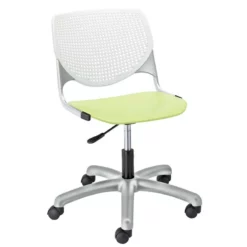 KFI Furniture KOOL 20" Polypropylene Plastic Computer Chair In White/Lime Green