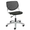 KFI Furniture KOOL 20" Polypropylene Plastic Computer Chair In Black