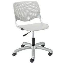 KFI Furniture KOOL 20" Polypropylene Plastic Computer Chair In Light Gray