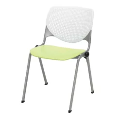 KFI KOOL Stack Chair - White Back - Sky Blue Seat -CYMAX Sales 2273758 L