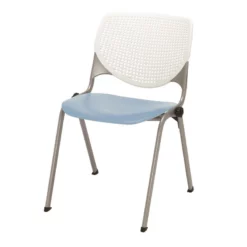KFI KOOL Stack Chair - White Back - Sky Blue Seat -CYMAX Sales 2273769 L