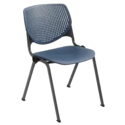 KFI Studios Plastic KOOL Stack Chair - Navy