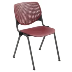 KFI Studios Plastic KOOL Stack Chair - Burgundy -CYMAX Sales 2273820 2 L