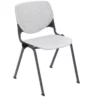 KFI Studios Plastic KOOL Stack Chair - Light Grey