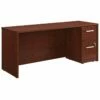 Sauder Affirm 72" X 24" Shell And 2-Drawer Mobile File Cabinet Classic Cherry