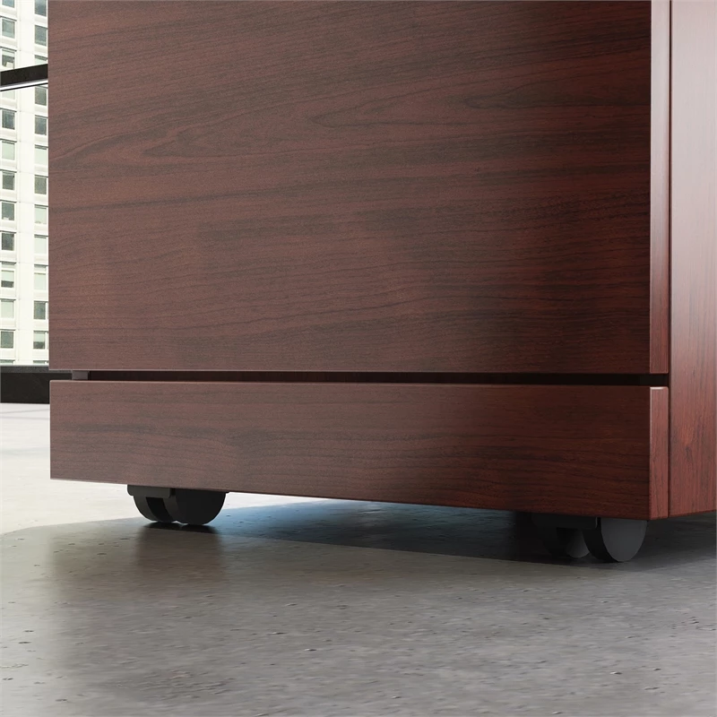 Sauder Affirm 72" X 24" Shell/3-Drawer And 2-Drawer Mobile File Cabinet Cherry 14 Sauder Affirm 72" X 24" Shell/3-Drawer And 2-Drawer Mobile File Cabinet Cherry - Image 12