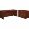 Sauder Affirm 72" X 30" Shell And Lateral File Cabinet In Classic Cherry