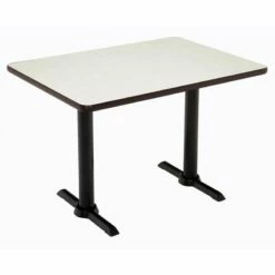 KFI Mode 30" X 48" Conference Table - Oak - Black T Base - Bistro Height -CYMAX Sales 2277350 L 4