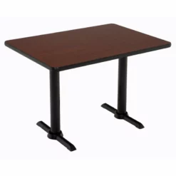 KFI Mode 30" X 48" Conference Table - Mahogany - Black T Base - Bistro Height -CYMAX Sales 2277364 L 3