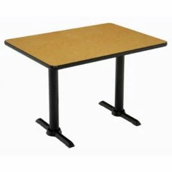 KFI Mode 30" X 48" Conference Table - Walnut - Black T Base - Standard Height -CYMAX Sales 2277365 L 1