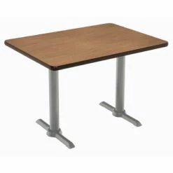 KFI Mode 30" X 48" Conference Table - White - Silver T Base - Standard Height -CYMAX Sales 2277379 L 8