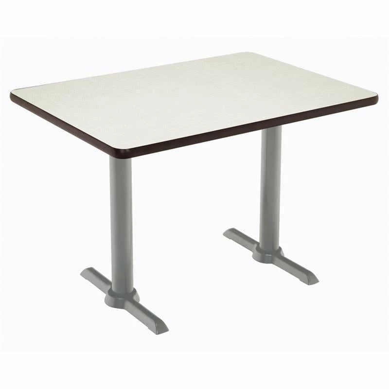 KFI Mode 30" X 48" Conference Table - Grey - Silver T Base - Standard Height 5 KFI Mode 30" X 48" Conference Table - Grey - Silver T Base - Standard Height - Image 3
