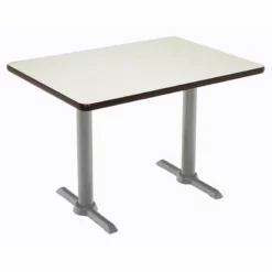 KFI Mode 30" X 48" Conference Table - Mahogany - Silver T Base - Standard Height -CYMAX Sales 2277381 L 7