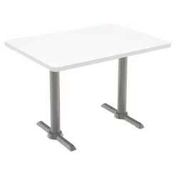 KFI Mode 30" X 48" Conference Table - Mahogany - Silver T Base - Bistro Height -CYMAX Sales 2277384 L 2