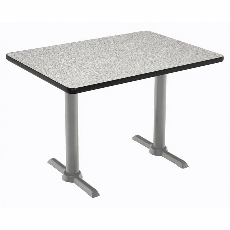 KFI Mode 30" X 48" Conference Table - Grey - Silver T Base - Standard Height 4 KFI Mode 30" X 48" Conference Table - Grey - Silver T Base - Standard Height - Image 2