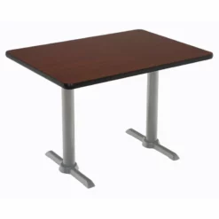 KFI Mode 30" X 48" Conference Table - Mahogany - Silver T Base - Standard Height -CYMAX Sales 2277395 L 7