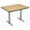 KFI Mode 30" X 48" Conference Table - Graphite - Silver T Base - Standard Height 2 KFI Mode 30" X 48" Conference Table - Graphite - Silver T Base - Standard Height -CYMAX Sales 2277399 L