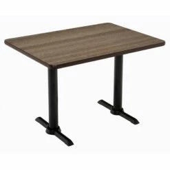 KFI Mode 30" X 48" Conference Table - White - Black T Base - Bistro Height