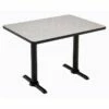 KFI Mode 30" X 48" Conference Table - Graphite - Black T Base - Bistro Height -CYMAX Sales 2277621 L