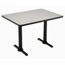 KFI Mode 30" X 48" Conference Table - Graphite - Black T Base - Bistro Height