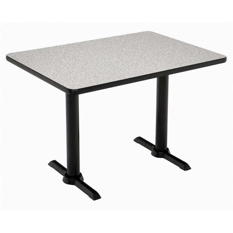 KFI Mode 30" X 48" Conference Table - Graphite - Black T Base - Bistro Height 3 KFI Mode 30" X 48" Conference Table - Graphite - Black T Base - Bistro Height