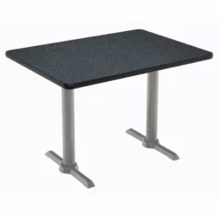 KFI Mode 30" X 48" Conference Table - Cherry - Silver T Base - Bistro Height -CYMAX Sales 2277623 L 4