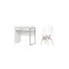 South Shore Interface Pure White Desk And 1 Annexe Eiffel Chair Set -CYMAX Sales 2291672 L