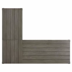 ACME Talmar Writing Desk With Lift Top In Marble Top And Weathered Gray Finish -CYMAX Sales 2297325 5 L 1