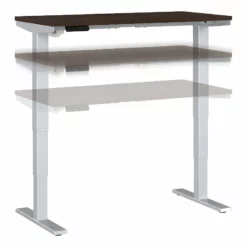 Move 40 Series 48W X 24D Adjustable Desk In Modern Hickory - Engineered Wood -CYMAX Sales 2301053 21 L 1