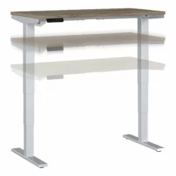 Move 40 Series 48W X 24D Adjustable Desk In Modern Hickory - Engineered Wood -CYMAX Sales 2301054 21 L 1