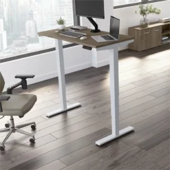 Move 40 Series 48W X 24D Adjustable Desk In Modern Hickory - Engineered Wood -CYMAX Sales 2301054 22 L 1