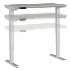 Move 40 Series 48W X 24D Adjustable Desk In Modern Hickory - Engineered Wood