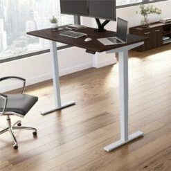 Move 40 Series 60W X 30D Adjustable Desk In Modern Hickory - Engineered Wood -CYMAX Sales 2301061 22 L