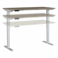 Move 40 Series 60W X 30D Adjustable Desk In Platinum Gray - Engineered Wood -CYMAX Sales 2301062 20 L 1