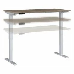 Move 40 Series 60W X 30D Adjustable Desk In Modern Hickory - Engineered Wood -CYMAX Sales 2301062 20 L