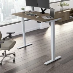 Move 40 Series 60W X 30D Adjustable Desk In Platinum Gray - Engineered Wood -CYMAX Sales 2301062 21 L 1