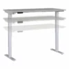 Move 40 Series 60W X 30D Adjustable Desk In Platinum Gray - Engineered Wood