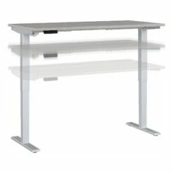 Move 40 Series 60W X 30D Adjustable Desk In Modern Hickory - Engineered Wood