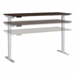 Move 40 Series 72W X 30D Adjustable Desk In Platinum Gray - Engineered Wood 36 Move 40 Series 72W X 30D Adjustable Desk In Platinum Gray - Engineered Wood -CYMAX Sales 2301065 21 L 2