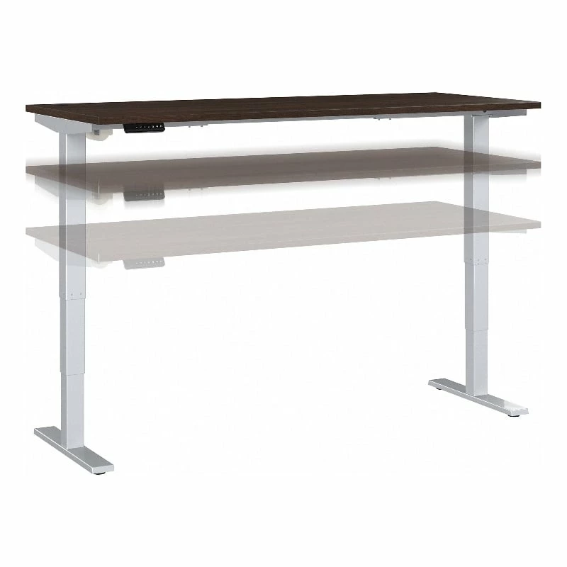 Move 40 Series 72W X 30D Adjustable Desk In Platinum Gray - Engineered Wood 17 Move 40 Series 72W X 30D Adjustable Desk In Platinum Gray - Engineered Wood - Image 15