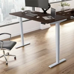 Move 40 Series 72W X 30D Adjustable Desk In Platinum Gray - Engineered Wood 37 Move 40 Series 72W X 30D Adjustable Desk In Platinum Gray - Engineered Wood -CYMAX Sales 2301065 22 L 2