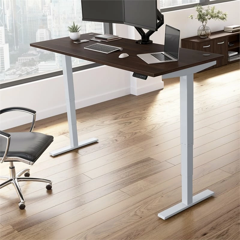 Move 40 Series 72W X 30D Adjustable Desk In Platinum Gray - Engineered Wood 18 Move 40 Series 72W X 30D Adjustable Desk In Platinum Gray - Engineered Wood - Image 16