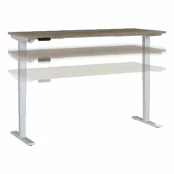 Move 40 Series 72W X 30D Adjustable Desk In Platinum Gray - Engineered Wood 29 Move 40 Series 72W X 30D Adjustable Desk In Platinum Gray - Engineered Wood -CYMAX Sales 2301066 21 L 2